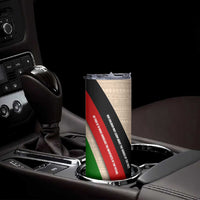 Jomo Kenyatta Skinny Tumbler Uhuru and Kenyan Heritage Quote Tribute - Wonder Print Shop