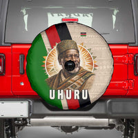 Jomo Kenyatta Spare Tire Cover Uhuru and Kenyan Heritage Quote Tribute - Wonder Print Shop