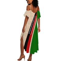 Jomo Kenyatta Summer Maxi Dress Uhuru and Kenyan Heritage Quote Tribute - Wonder Print Shop