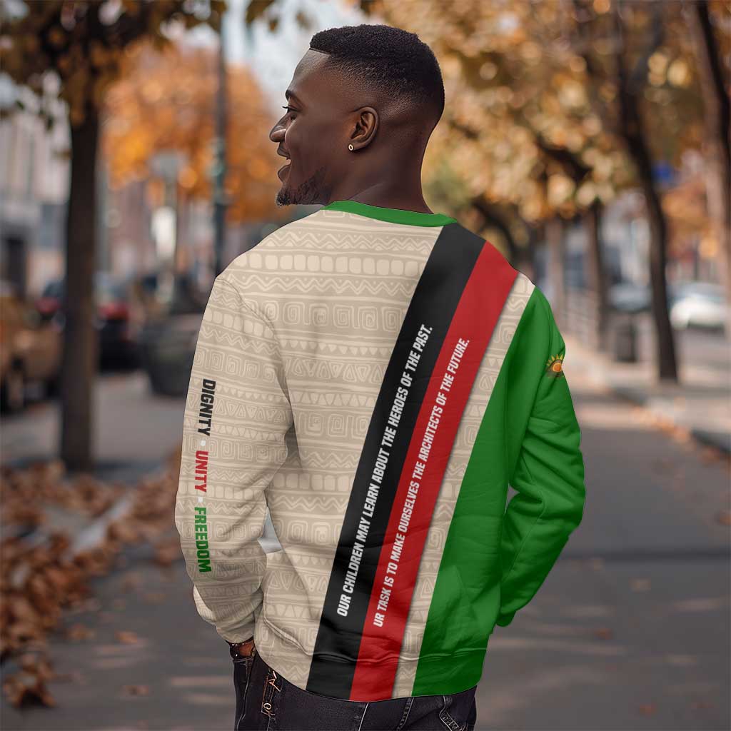 Jomo Kenyatta Sweatshirt Uhuru and Kenyan Heritage Quote Tribute - Wonder Print Shop