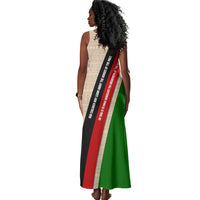 Jomo Kenyatta Tank Maxi Dress Uhuru and Kenyan Heritage Quote Tribute - Wonder Print Shop