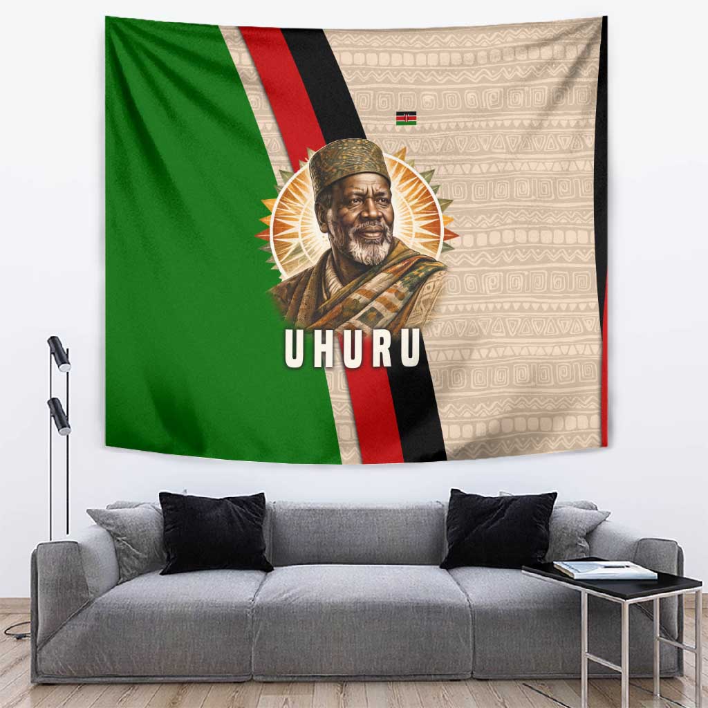 Jomo Kenyatta Tapestry Uhuru and Kenyan Heritage Quote Tribute - Wonder Print Shop