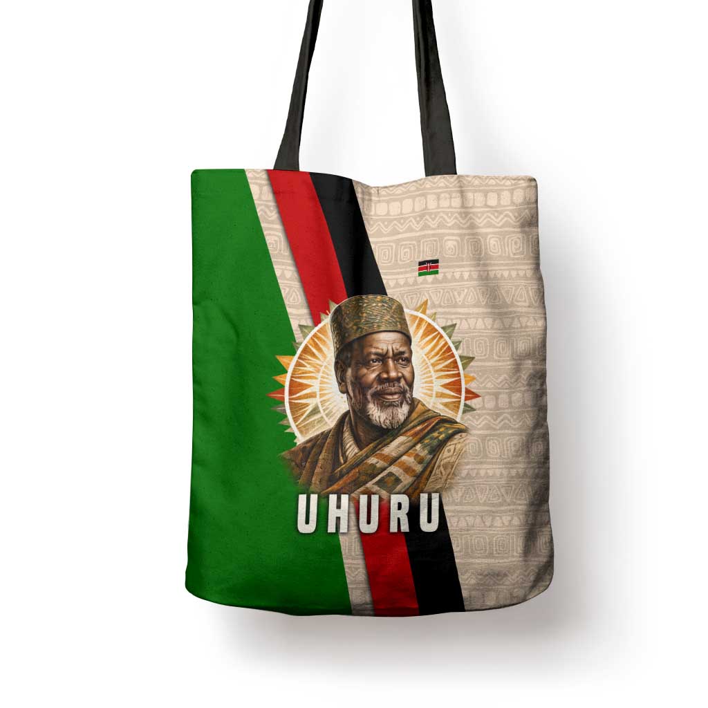Jomo Kenyatta Tote Bag Uhuru and Kenyan Heritage Quote Tribute - Wonder Print Shop
