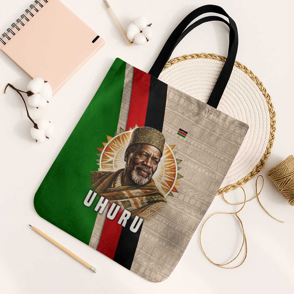 Jomo Kenyatta Tote Bag Uhuru and Kenyan Heritage Quote Tribute - Wonder Print Shop