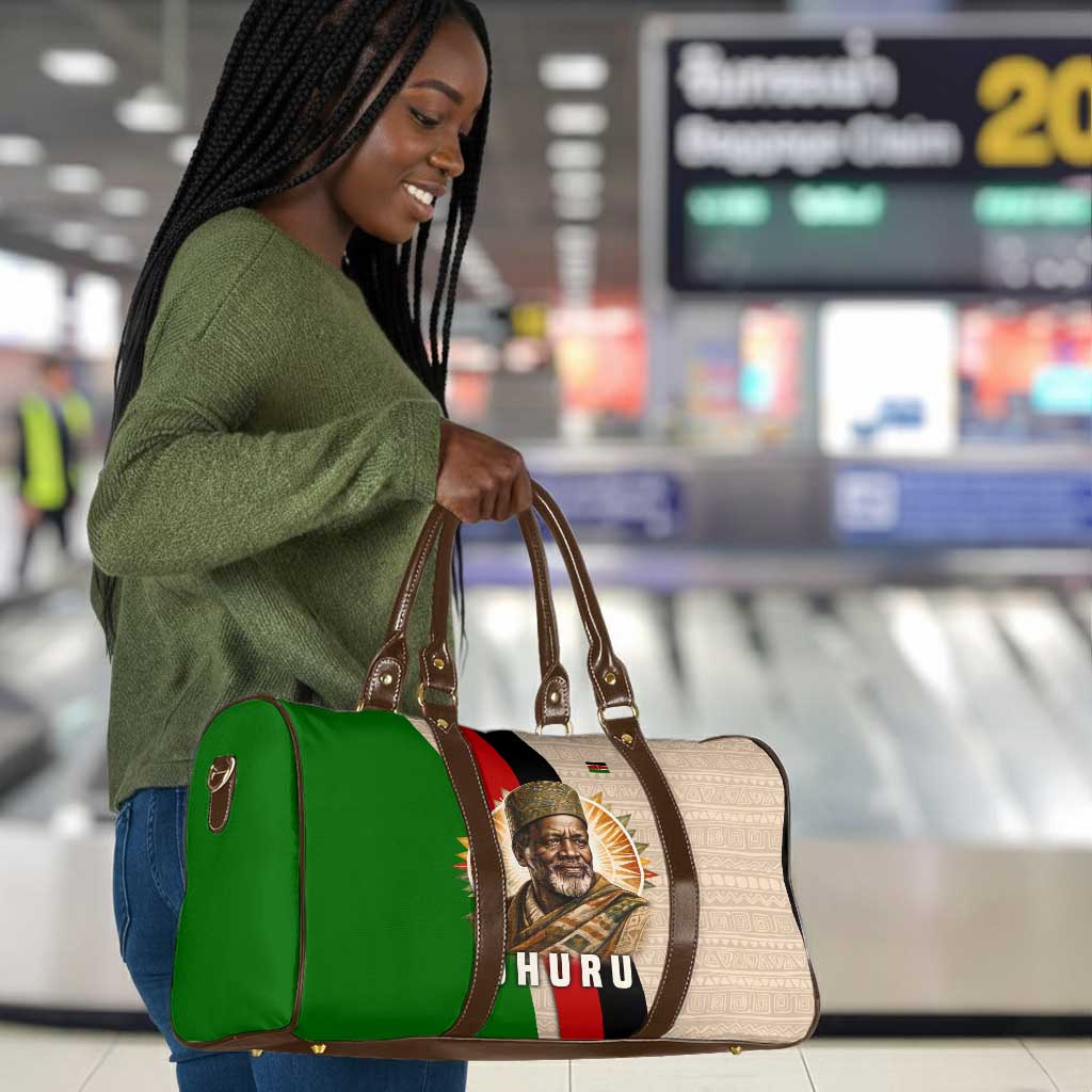Jomo Kenyatta Travel Bag Uhuru and Kenyan Heritage Quote Tribute - Wonder Print Shop