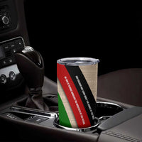 Jomo Kenyatta Tumbler Cup Uhuru and Kenyan Heritage Quote Tribute - Wonder Print Shop