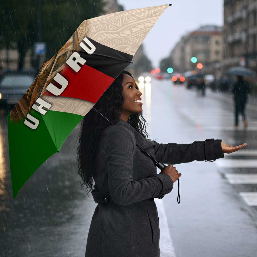 Jomo Kenyatta Umbrella Uhuru and Kenyan Heritage Quote Tribute - Wonder Print Shop