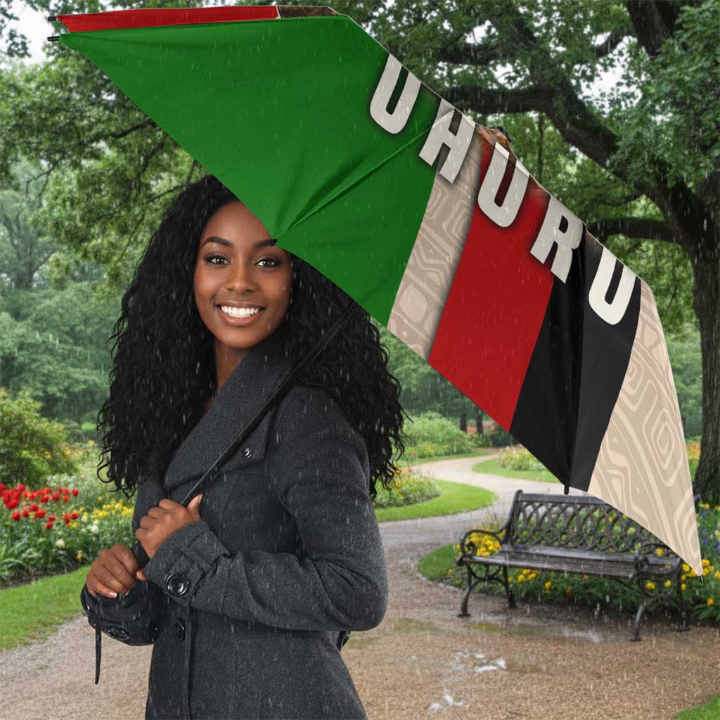 Jomo Kenyatta Umbrella Uhuru and Kenyan Heritage Quote Tribute - Wonder Print Shop