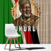 Jomo Kenyatta Window Curtain Uhuru and Kenyan Heritage Quote Tribute - Wonder Print Shop