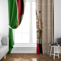 Jomo Kenyatta Window Curtain Uhuru and Kenyan Heritage Quote Tribute - Wonder Print Shop
