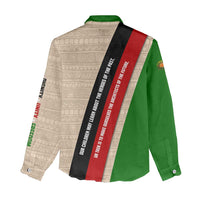 Jomo Kenyatta Women Casual Shirt Uhuru and Kenyan Heritage Quote Tribute - Wonder Print Shop