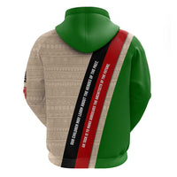 Jomo Kenyatta Zip Hoodie Uhuru and Kenyan Heritage Quote Tribute - Wonder Print Shop