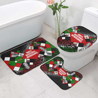 Jomo Kenyatta Bathroom Set with Roots Resistance Renaissance and Kenyan Patchwork Pattern Tribute - Wonder Print Shop