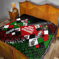 Jomo Kenyatta Quilt with Roots Resistance Renaissance and Kenyan Patchwork Pattern Tribute - Wonder Print Shop