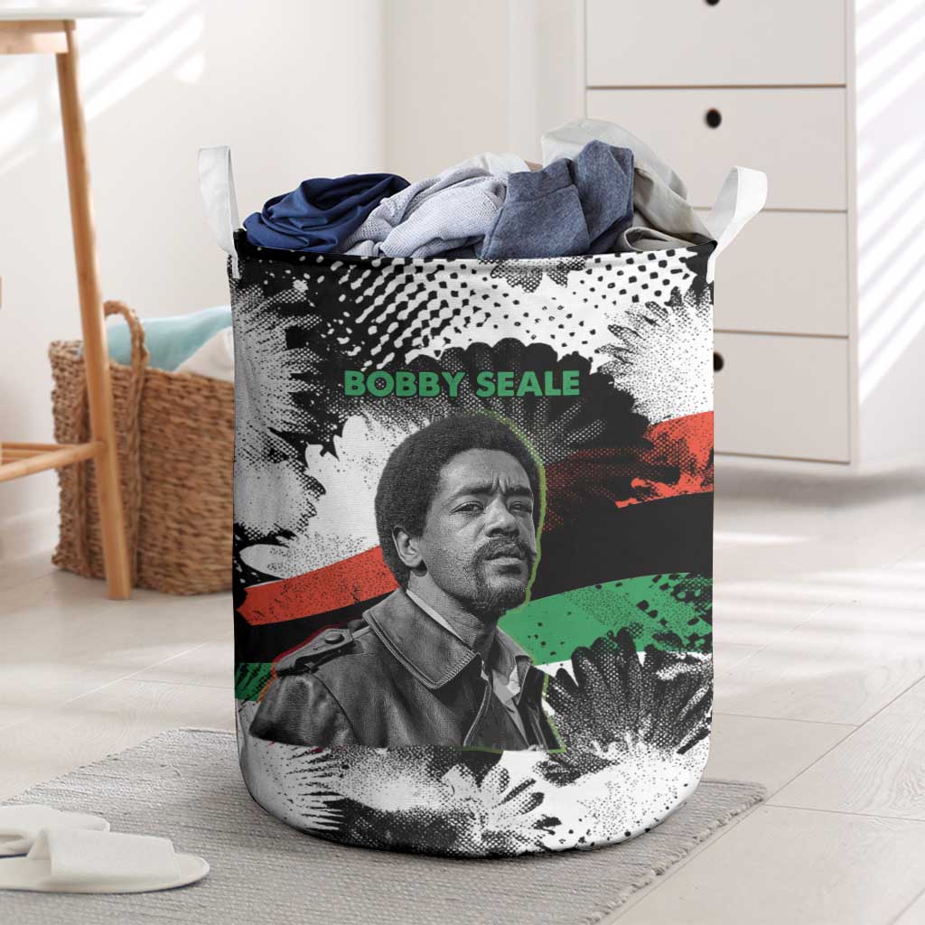 Bobby Seale Laundry Basket Black Panther Artwork Solidarity Quote Revolutionary Civil Rights Tribute - Wonder Print Shop