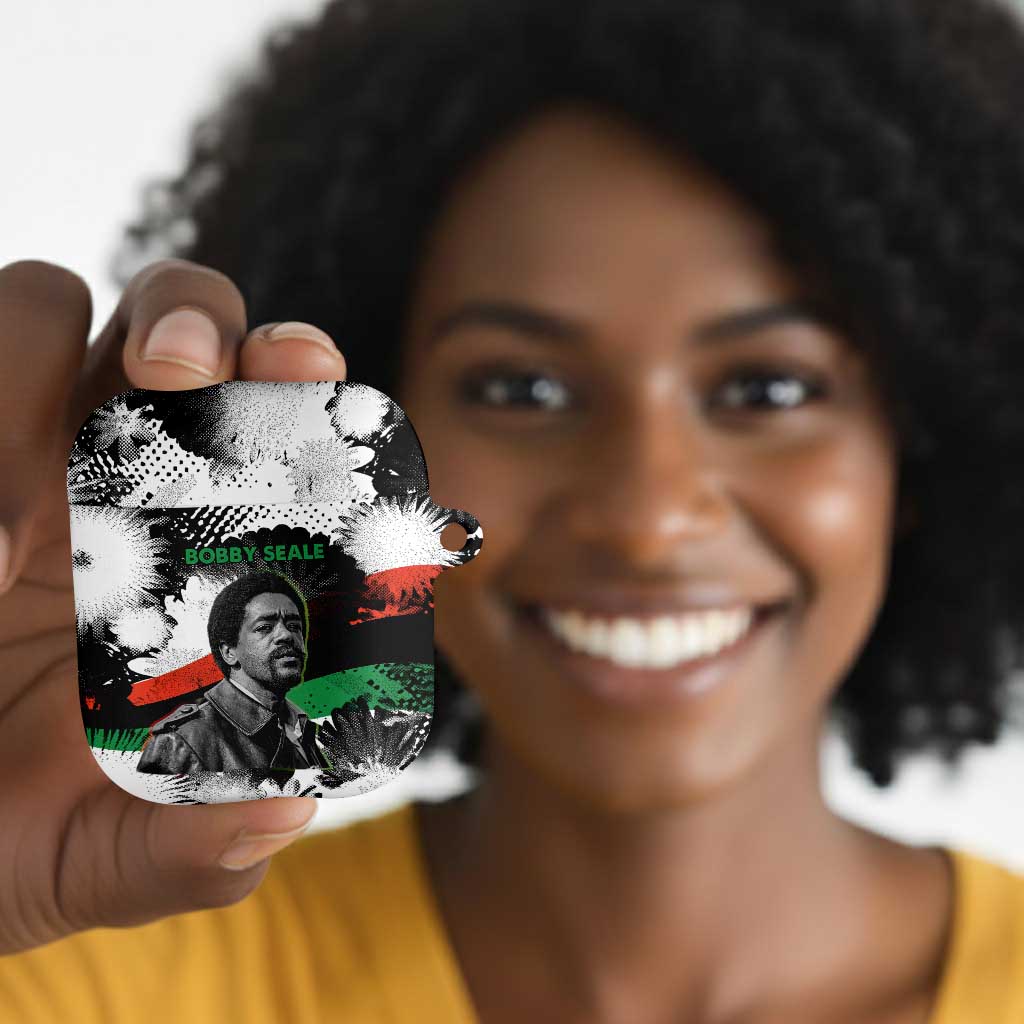 Bobby Seale AirPods Case Black Panther Artwork Solidarity Quote Revolutionary Civil Rights Tribute - Wonder Print Shop