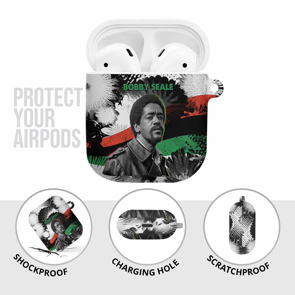 Bobby Seale AirPods Case Black Panther Artwork Solidarity Quote Revolutionary Civil Rights Tribute - Wonder Print Shop