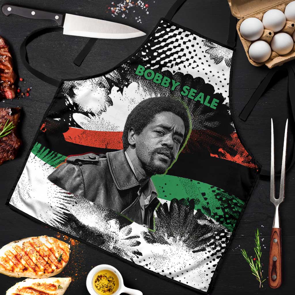 Bobby Seale Apron Black Panther Artwork Solidarity Quote Revolutionary Civil Rights Tribute - Wonder Print Shop