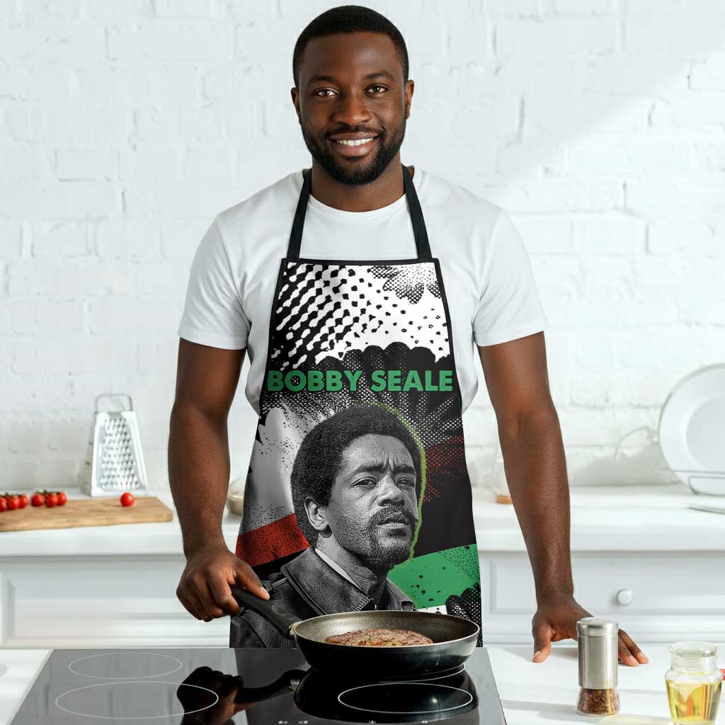 Bobby Seale Apron Black Panther Artwork Solidarity Quote Revolutionary Civil Rights Tribute - Wonder Print Shop