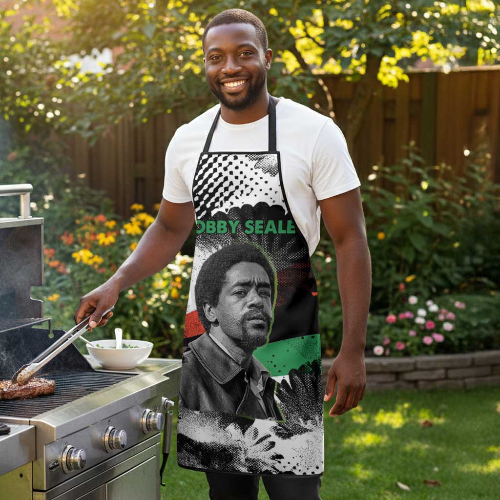 Bobby Seale Apron Black Panther Artwork Solidarity Quote Revolutionary Civil Rights Tribute - Wonder Print Shop