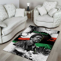Bobby Seale Area Rug Black Panther Artwork Solidarity Quote Revolutionary Civil Rights Tribute - Wonder Print Shop