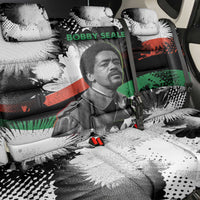Bobby Seale Back Car Seat Cover Black Panther Artwork Solidarity Quote Revolutionary Civil Rights Tribute - Wonder Print Shop