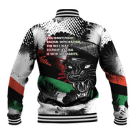 Bobby Seale Baseball Jacket Black Panther Artwork Solidarity Quote Revolutionary Civil Rights Tribute - Wonder Print Shop