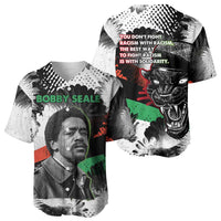 Bobby Seale Baseball Jersey Black Panther Artwork Solidarity Quote Revolutionary Civil Rights Tribute - Wonder Print Shop