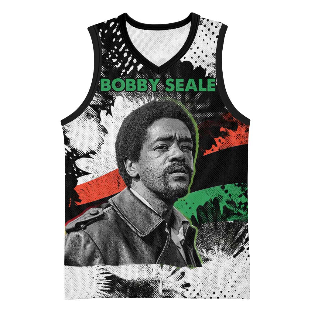 Bobby Seale Basketball Jersey Black Panther Artwork Solidarity Quote Revolutionary Civil Rights Tribute - Wonder Print Shop