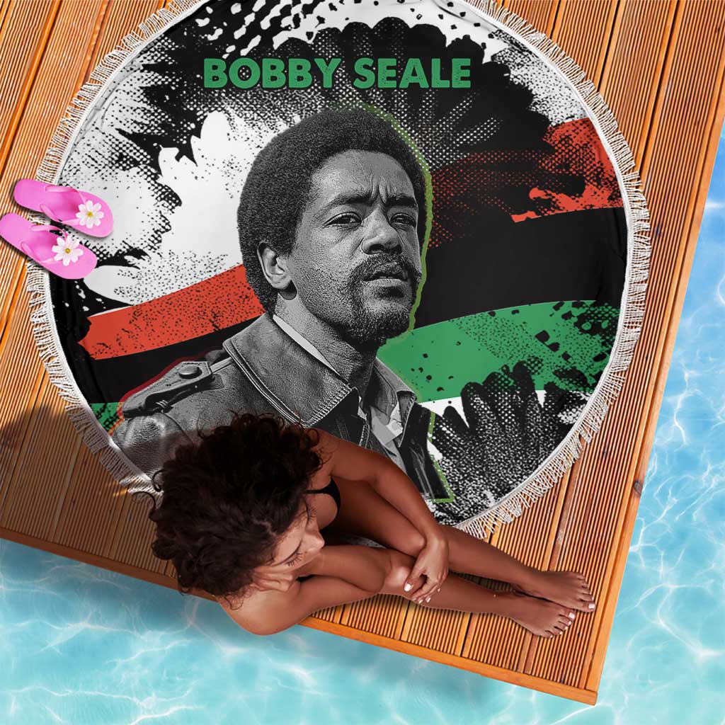 Bobby Seale Beach Blanket Black Panther Artwork Solidarity Quote Revolutionary Civil Rights Tribute - Wonder Print Shop