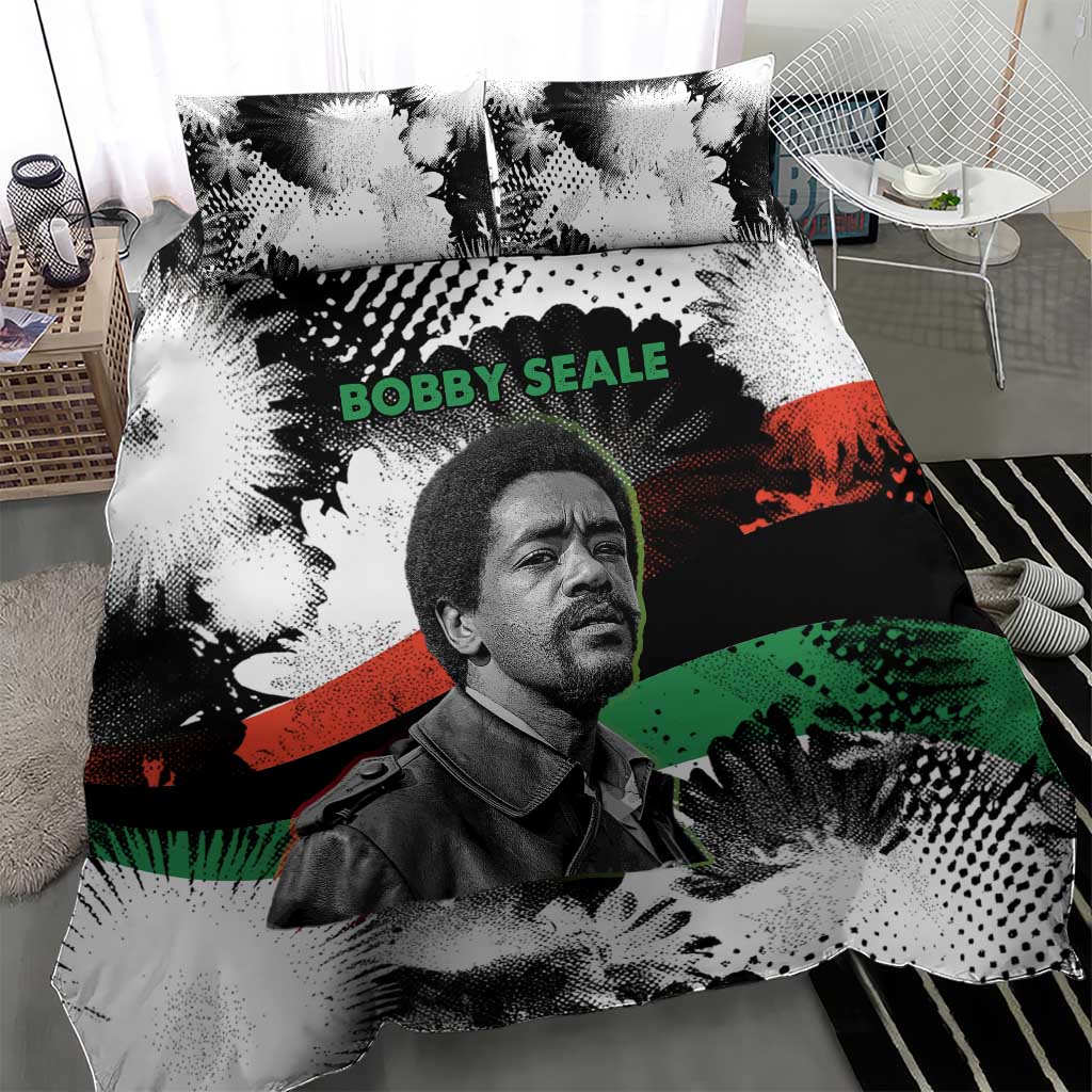 Bobby Seale Bedding Set Black Panther Artwork Solidarity Quote Revolutionary Civil Rights Tribute - Wonder Print Shop