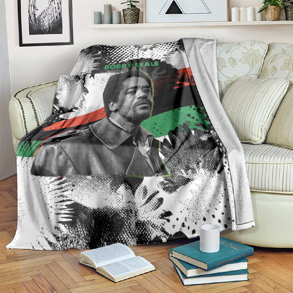 Bobby Seale Blanket Black Panther Artwork Solidarity Quote Revolutionary Civil Rights Tribute - Wonder Print Shop