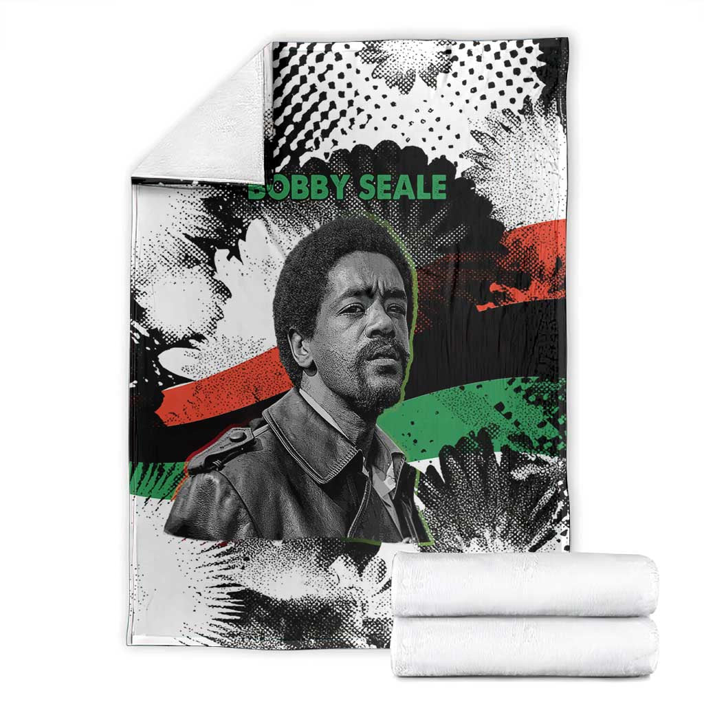 Bobby Seale Blanket Black Panther Artwork Solidarity Quote Revolutionary Civil Rights Tribute - Wonder Print Shop