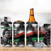 Bobby Seale 4 in 1 Can Cooler Tumbler Black Panther Artwork Solidarity Quote Revolutionary Civil Rights Tribute - Wonder Print Shop