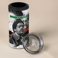 Bobby Seale 4 in 1 Can Cooler Tumbler Black Panther Artwork Solidarity Quote Revolutionary Civil Rights Tribute - Wonder Print Shop