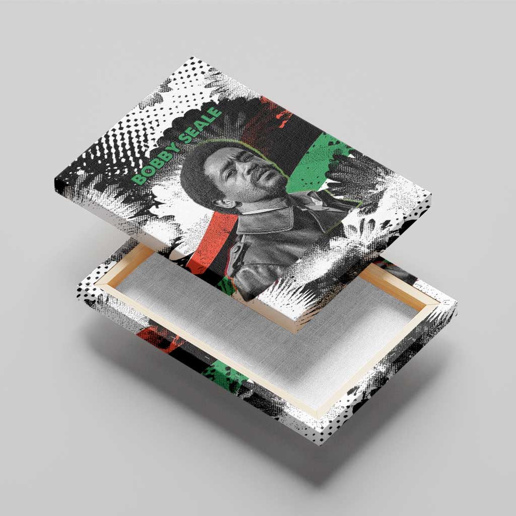 Bobby Seale Canvas Wall Art Black Panther Artwork Solidarity Quote Revolutionary Civil Rights Tribute - Wonder Print Shop