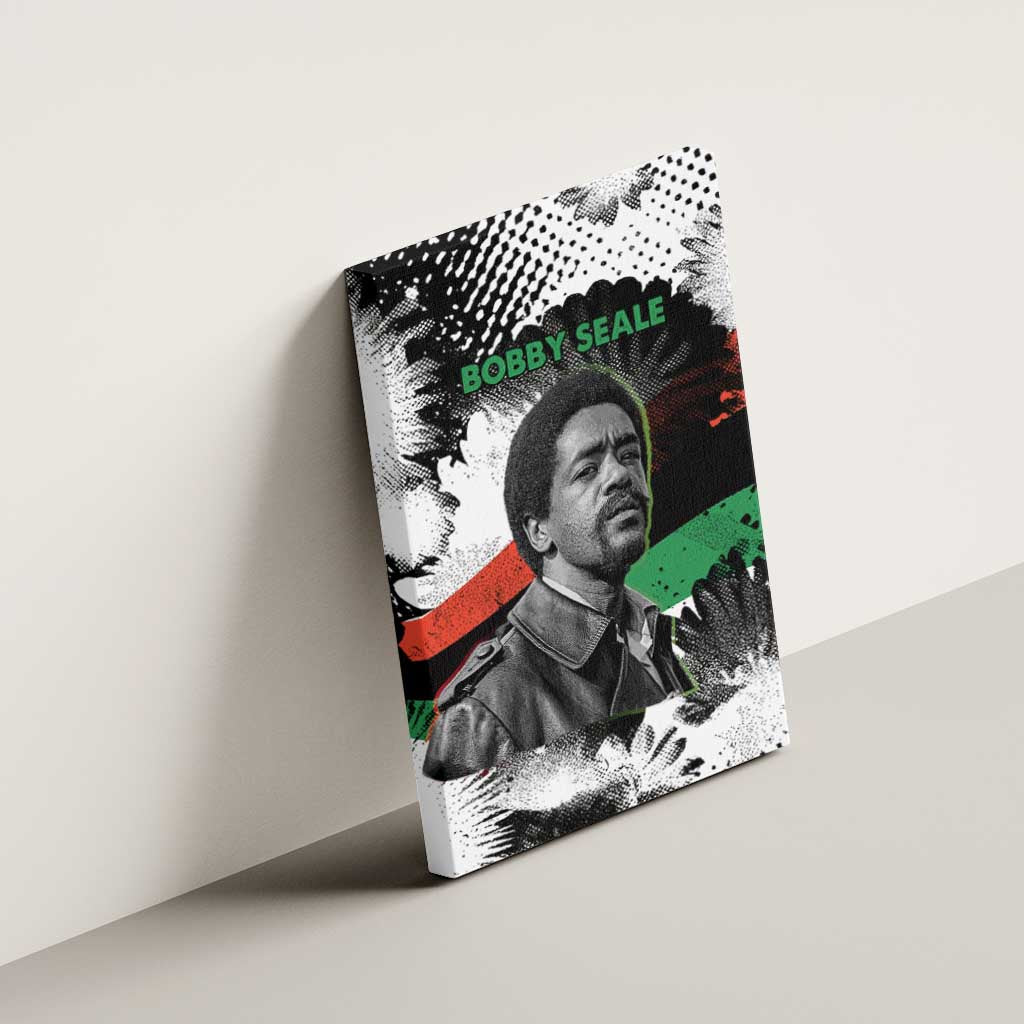 Bobby Seale Canvas Wall Art Black Panther Artwork Solidarity Quote Revolutionary Civil Rights Tribute - Wonder Print Shop