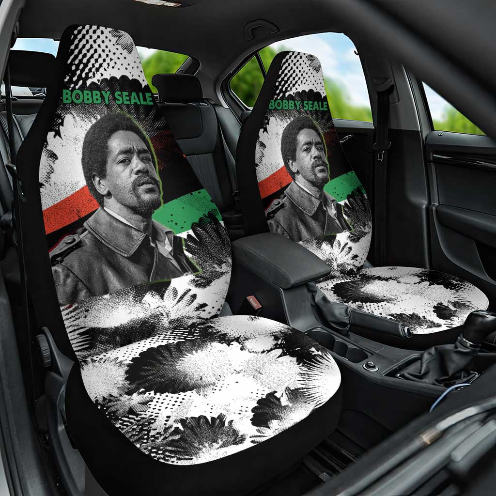 Bobby Seale Car Seat Cover Black Panther Artwork Solidarity Quote Revolutionary Civil Rights Tribute - Wonder Print Shop