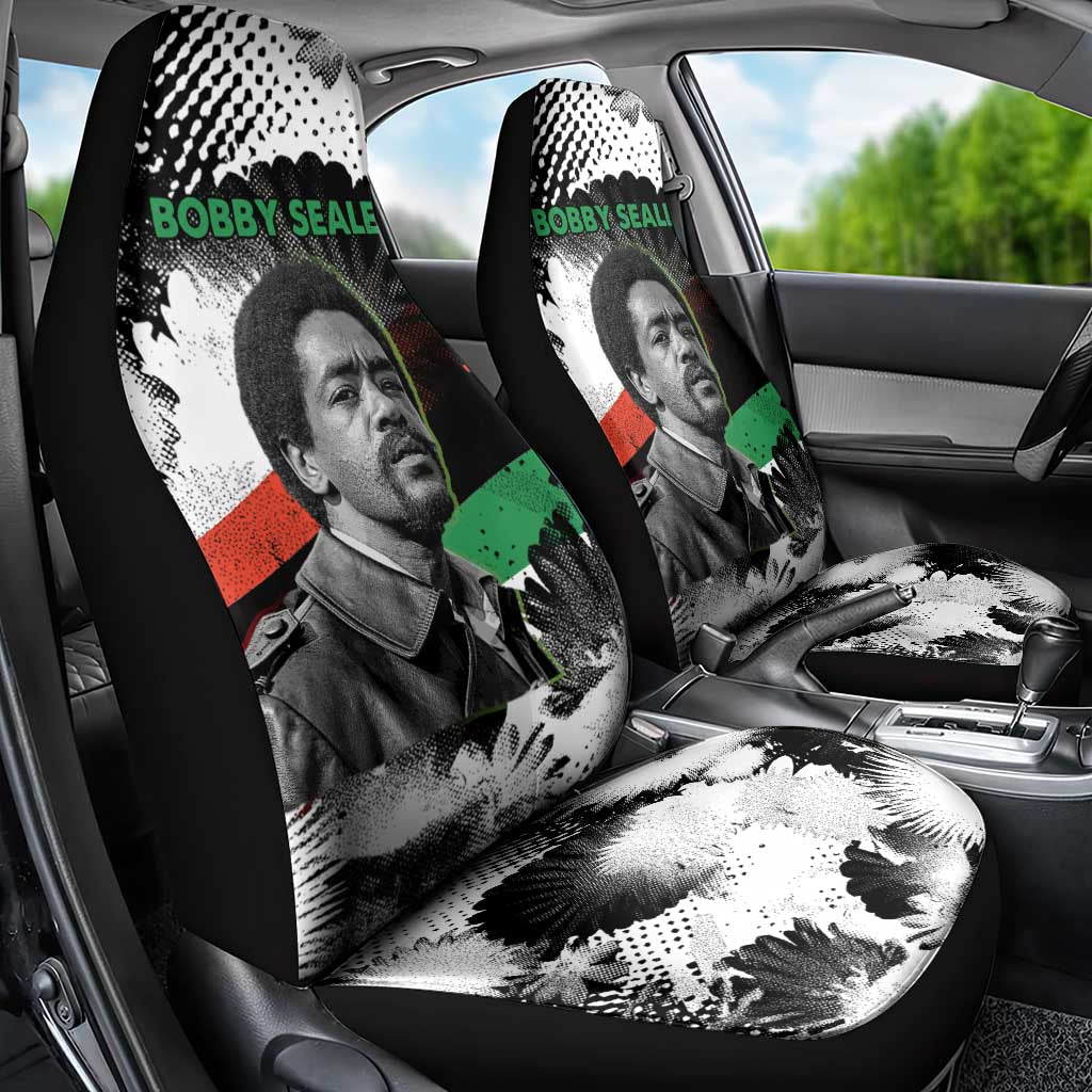 Bobby Seale Car Seat Cover Black Panther Artwork Solidarity Quote Revolutionary Civil Rights Tribute - Wonder Print Shop
