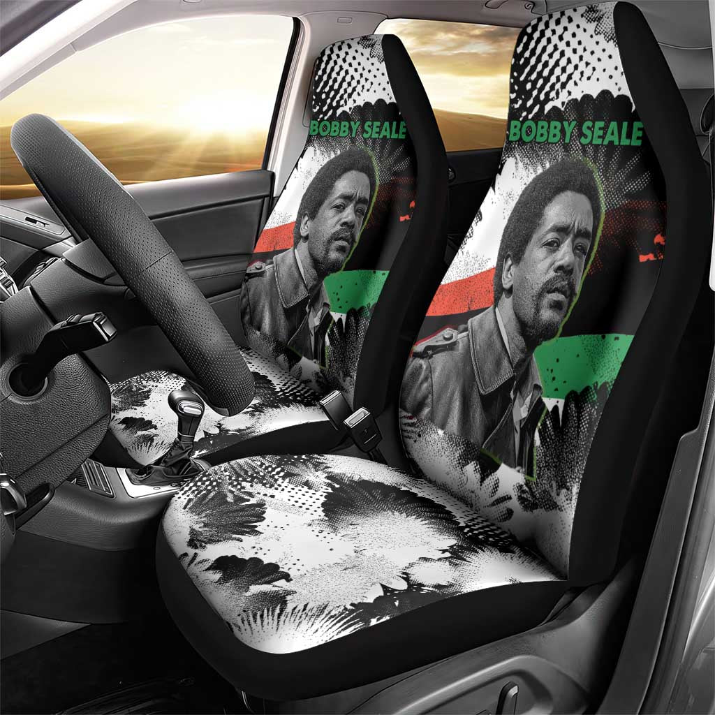 Bobby Seale Car Seat Cover Black Panther Artwork Solidarity Quote Revolutionary Civil Rights Tribute - Wonder Print Shop