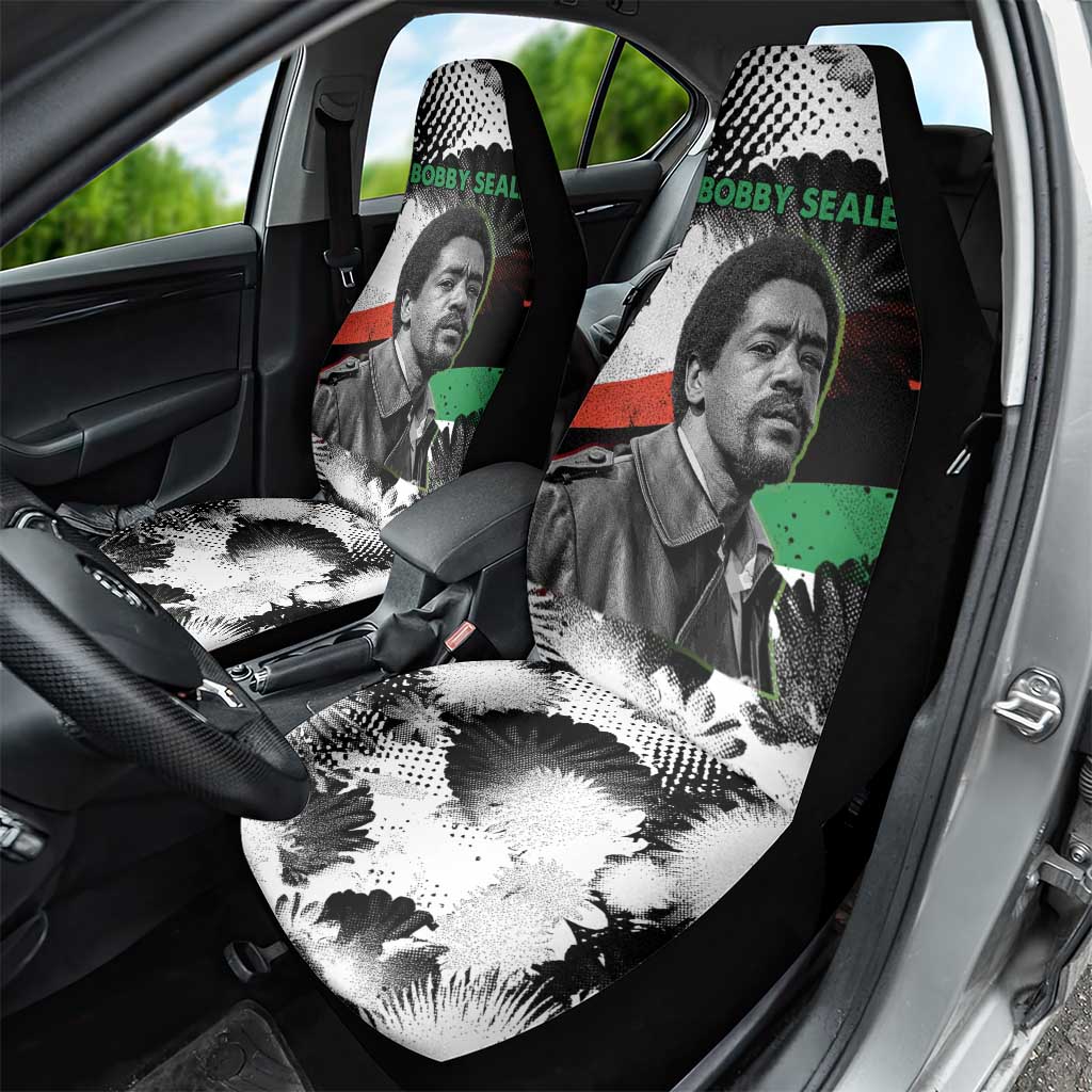 Bobby Seale Car Seat Cover Black Panther Artwork Solidarity Quote Revolutionary Civil Rights Tribute - Wonder Print Shop