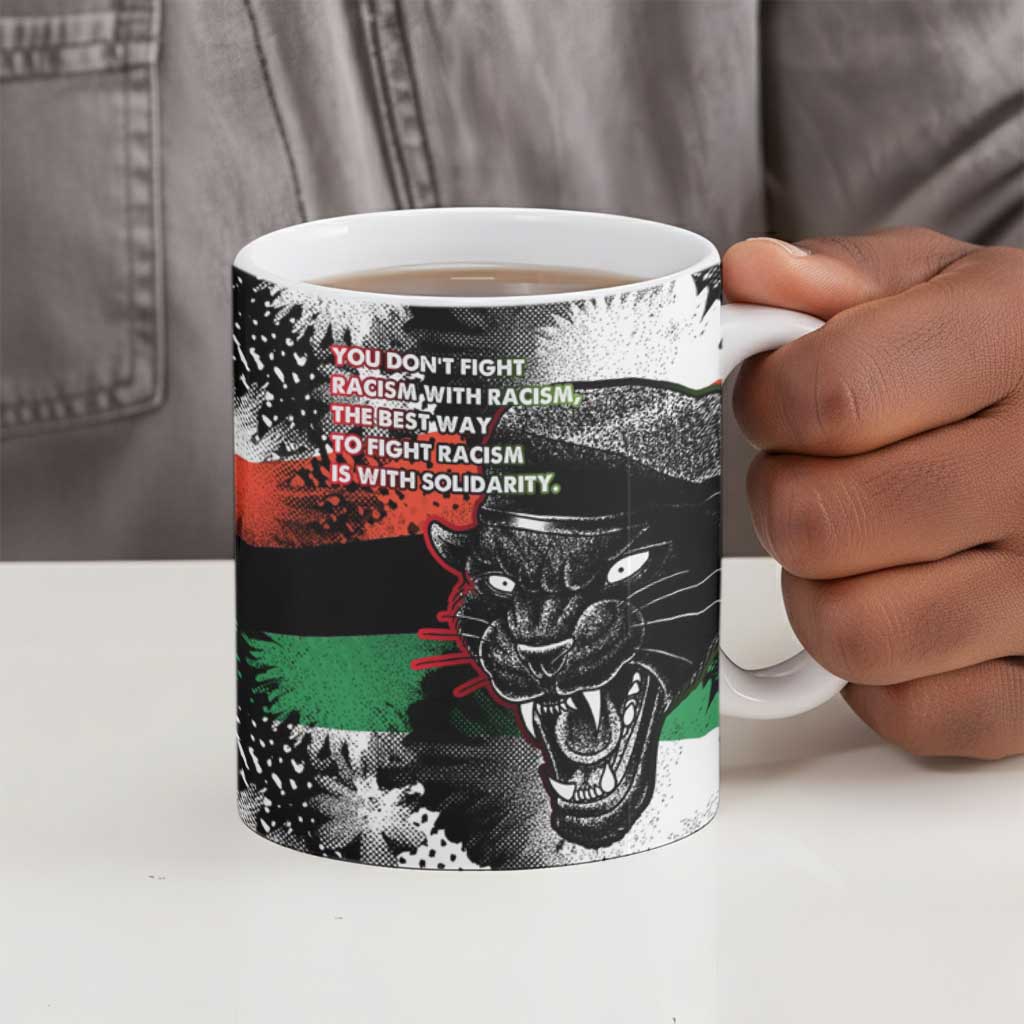Bobby Seale Ceramic Mug Black Panther Artwork Solidarity Quote Revolutionary Civil Rights Tribute - Wonder Print Shop