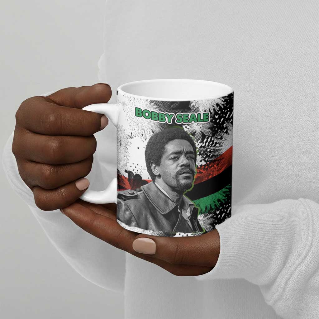 Bobby Seale Ceramic Mug Black Panther Artwork Solidarity Quote Revolutionary Civil Rights Tribute - Wonder Print Shop