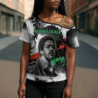 Bobby Seale Cross Shoulder Shirt Black Panther Artwork Solidarity Quote Revolutionary Civil Rights Tribute - Wonder Print Shop