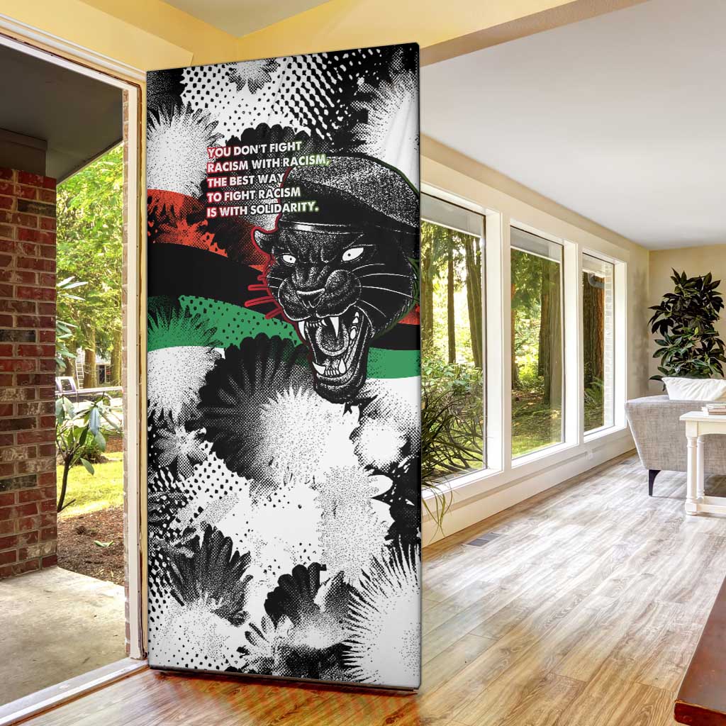 Bobby Seale Door Cover Black Panther Artwork Solidarity Quote Revolutionary Civil Rights Tribute - Wonder Print Shop