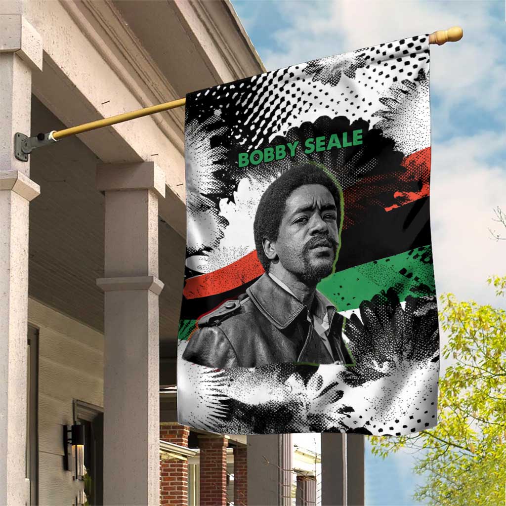 Bobby Seale Garden Flag Black Panther Artwork Solidarity Quote Revolutionary Civil Rights Tribute - Wonder Print Shop