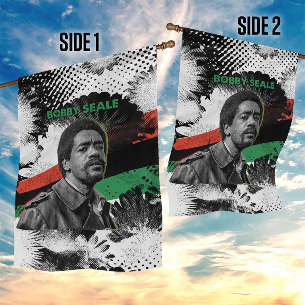 Bobby Seale Garden Flag Black Panther Artwork Solidarity Quote Revolutionary Civil Rights Tribute - Wonder Print Shop