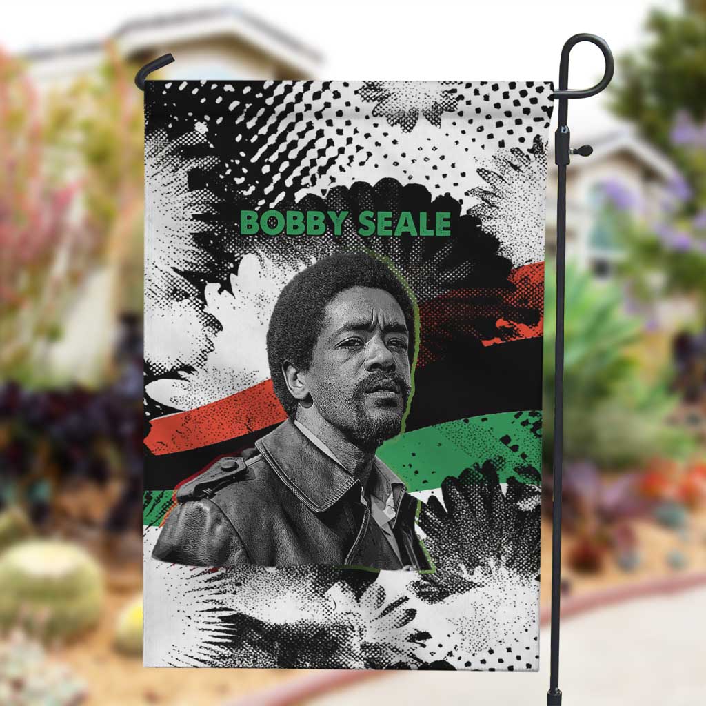 Bobby Seale Garden Flag Black Panther Artwork Solidarity Quote Revolutionary Civil Rights Tribute - Wonder Print Shop