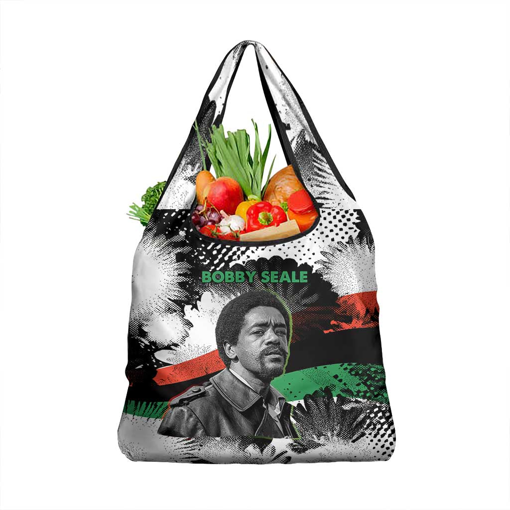 Bobby Seale Grocery Bag Black Panther Artwork Solidarity Quote Revolutionary Civil Rights Tribute - Wonder Print Shop