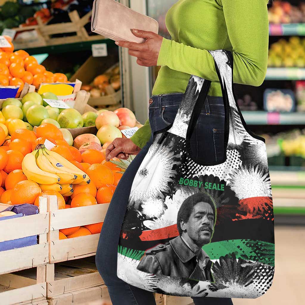 Bobby Seale Grocery Bag Black Panther Artwork Solidarity Quote Revolutionary Civil Rights Tribute - Wonder Print Shop